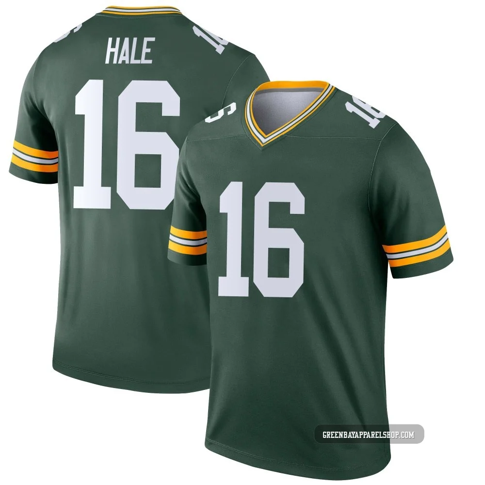 Alex Hale ＃16 Men's Legend Green Bay Packers Green Jersey