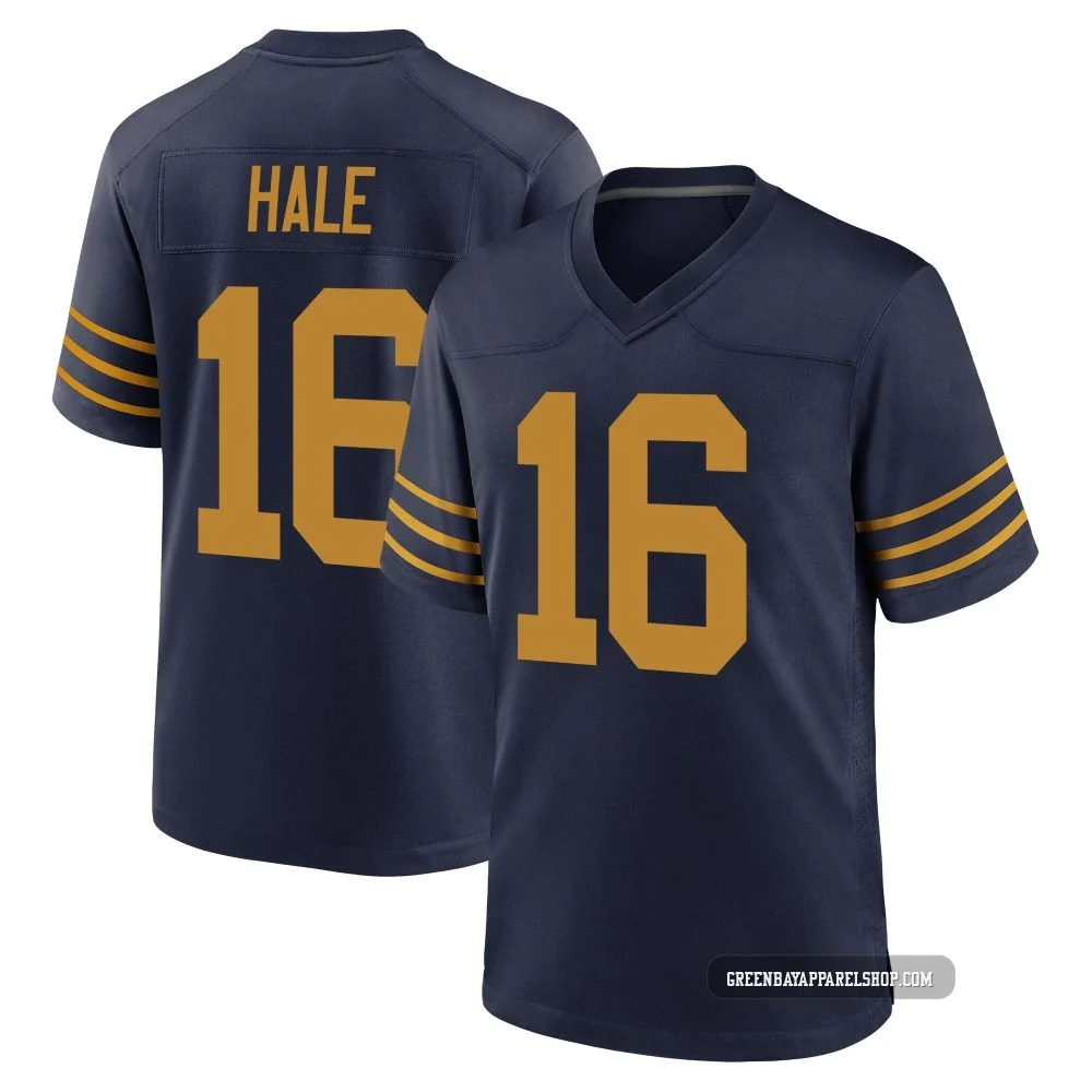 Alex Hale ＃16 Youth Game Green Bay Packers Navy The 1923 Classic Jersey