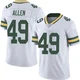 Austin Allen ＃49 Youth Limited Green Bay Packers White Vapor Untouchable Jersey
