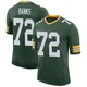 Brant Banks ＃72 Men's Limited Green Bay Packers Green Classic Jersey