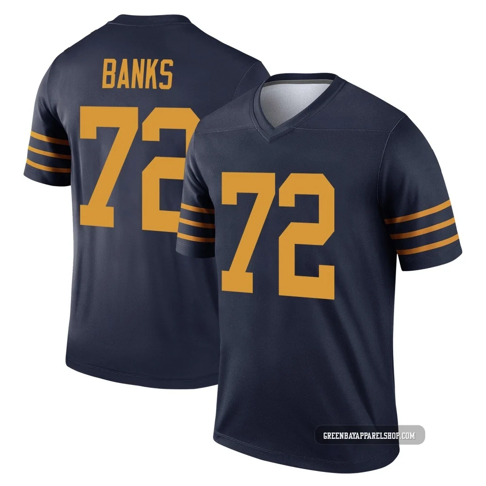 Brant Banks ＃72 Youth Legend Green Bay Packers Navy The 1923 Classic Jersey
