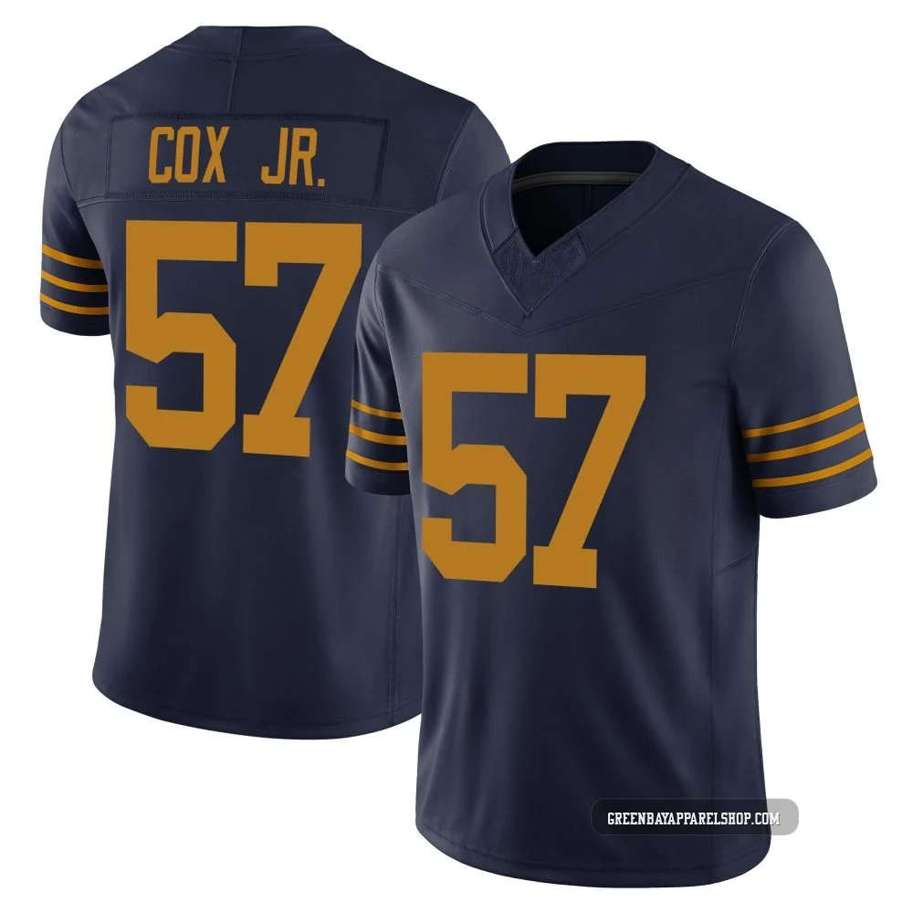 Brenton Cox Jr. ＃57 Youth Limited Green Bay Packers Navy The 1923 Classic Vapor F.U.S.E. Jersey