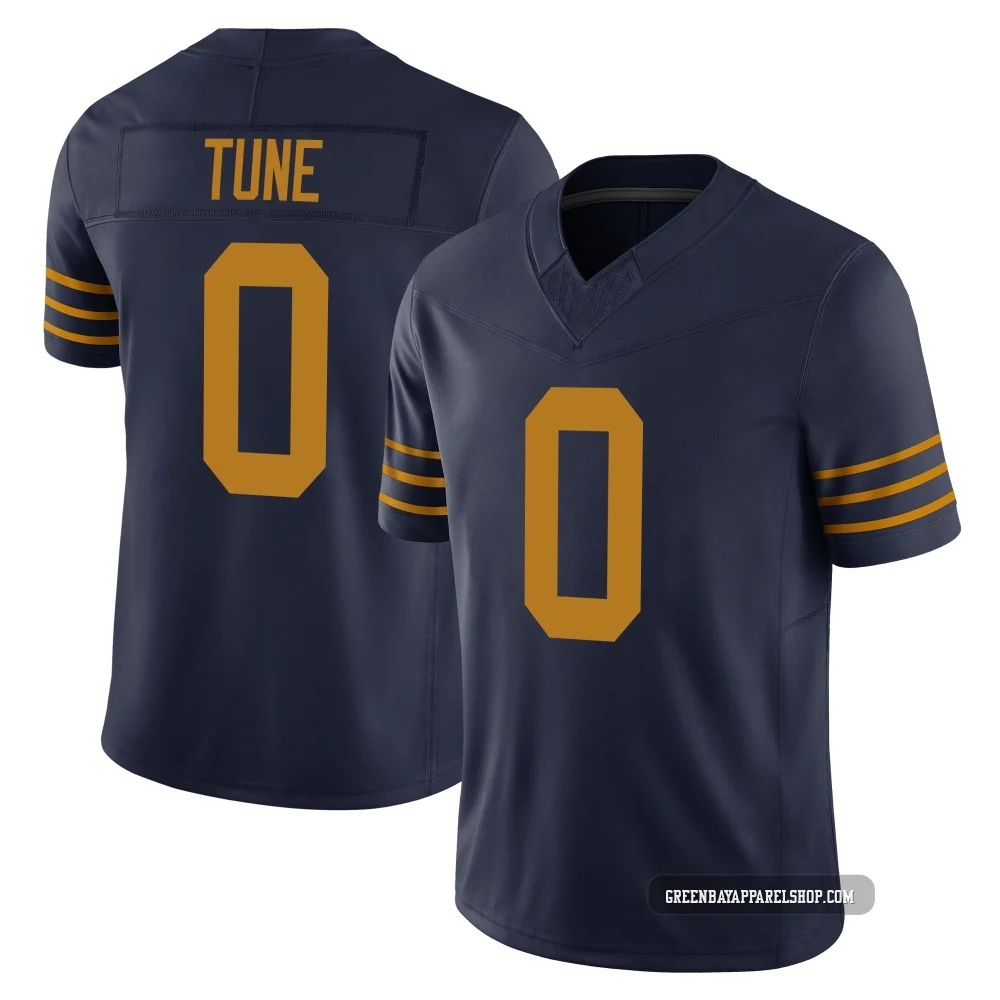 Clayton Tune ＃0 Men's Limited Green Bay Packers Navy The 1923 Classic Vapor F.U.S.E. Jersey