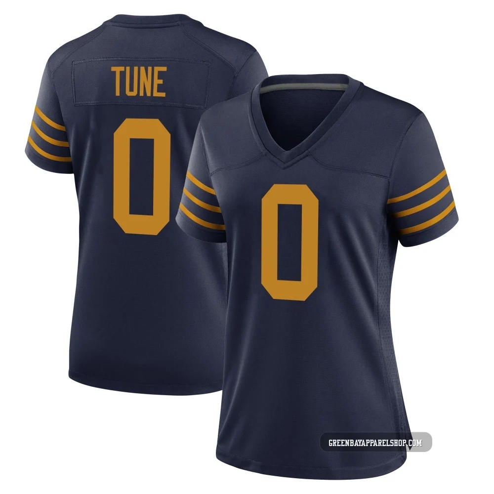 Clayton Tune ＃0 Women's Game Green Bay Packers Navy The 1923 Classic Jersey