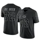 Gerhard de Beer ＃72 Men's Limited Green Bay Packers Black Reflective Jersey