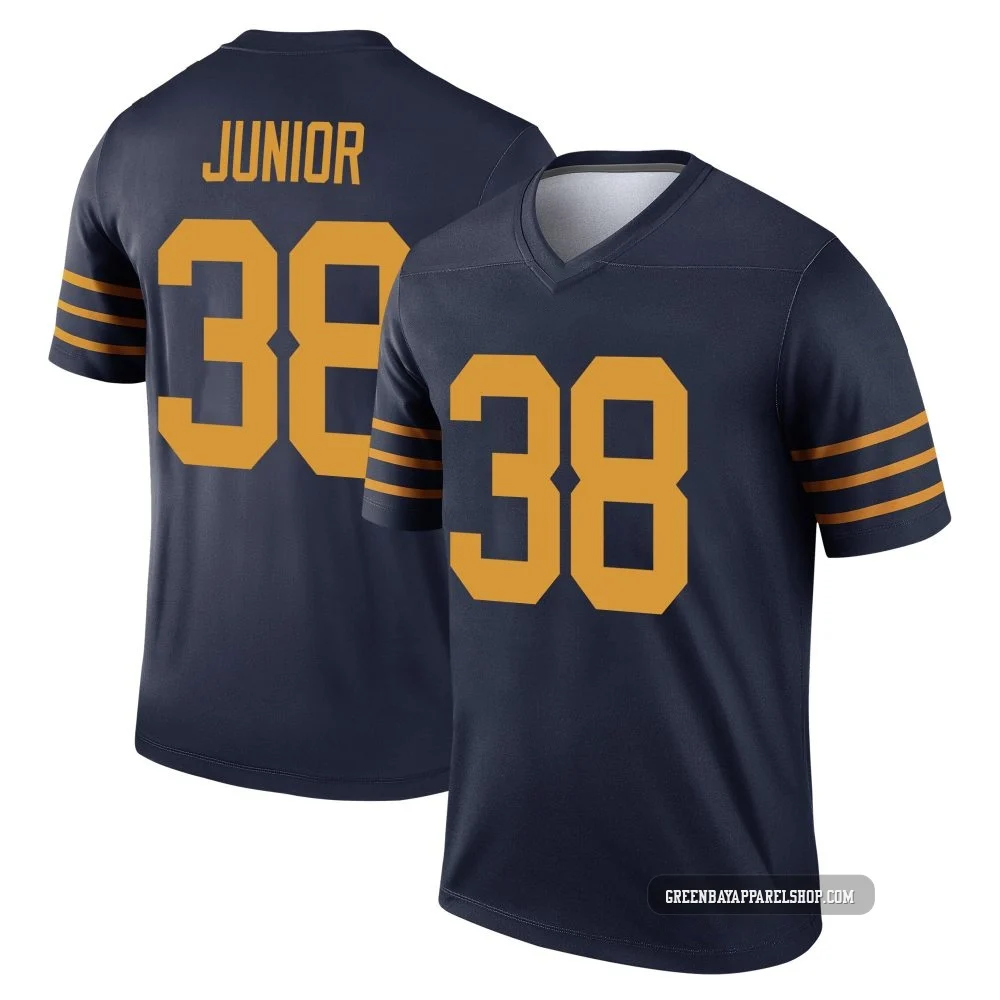 Gregory Junior ＃38 Men's Legend Green Bay Packers Navy The 1923 Classic Jersey