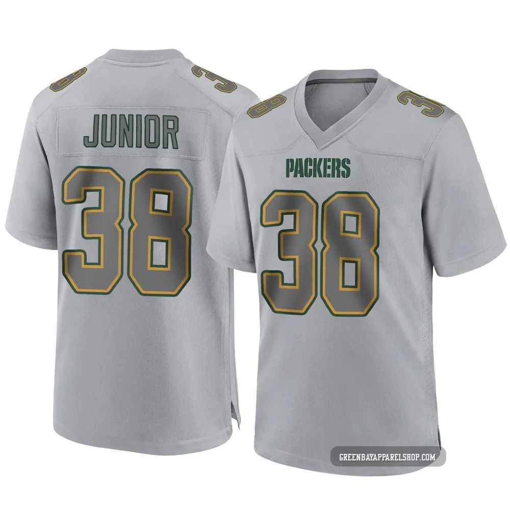 Gregory Junior ＃38 Youth Game Green Bay Packers Gray Atmosphere Fashion Jersey