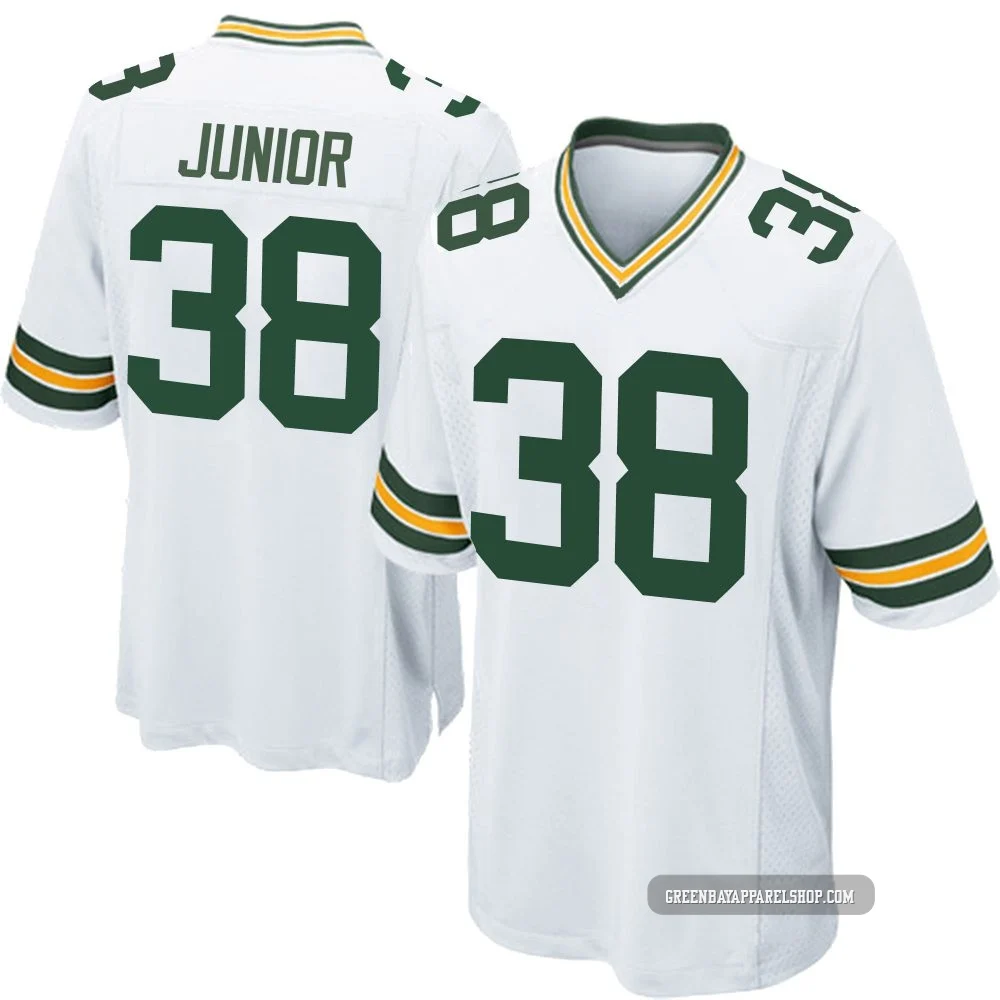 Gregory Junior ＃38 Youth Game Green Bay Packers White Jersey