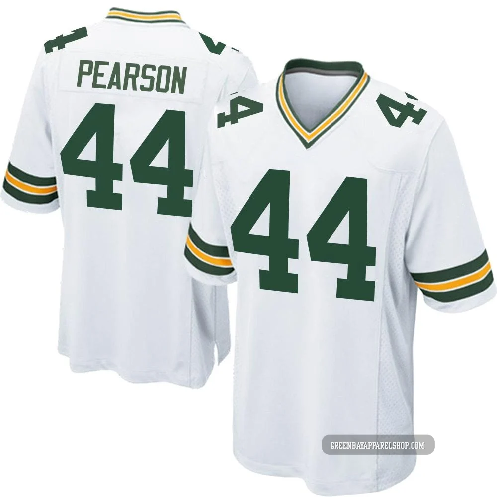 Henry Pearson ＃44 Youth Game Green Bay Packers White Jersey