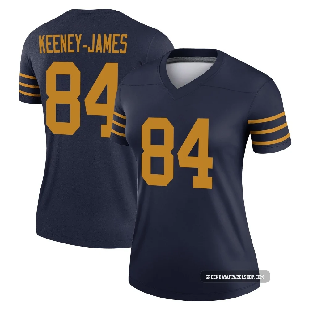 Jakobie Keeney-James ＃84 Women's Legend Green Bay Packers Navy The 1923 Classic Jersey