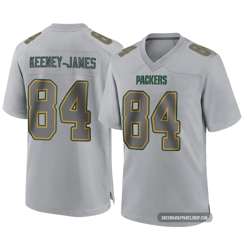 Jakobie Keeney-James ＃84 Youth Game Green Bay Packers Gray Atmosphere Fashion Jersey