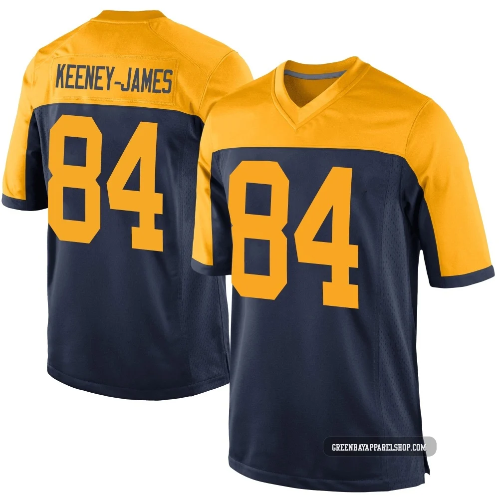 Jakobie Keeney-James ＃84 Youth Game Green Bay Packers Navy Alternate Jersey
