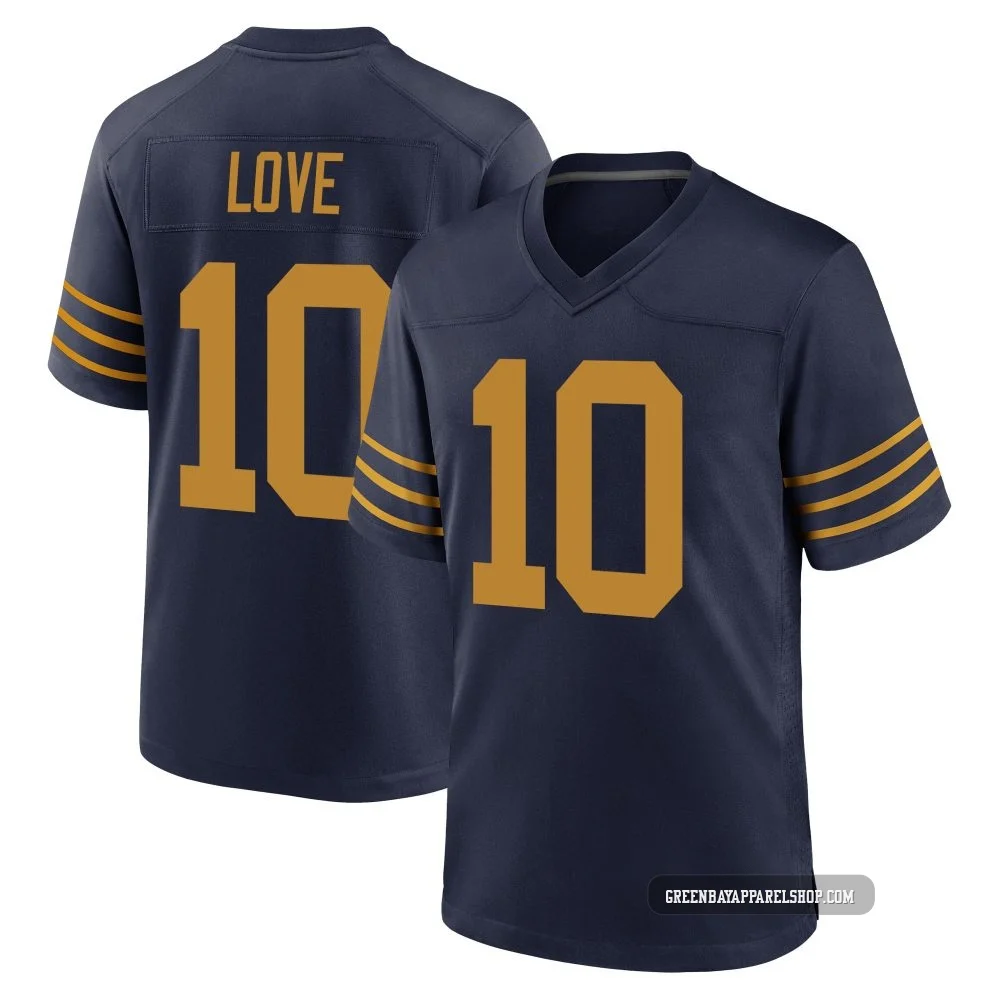 Jordan Love ＃10 Youth Game Green Bay Packers Navy The 1923 Classic Jersey