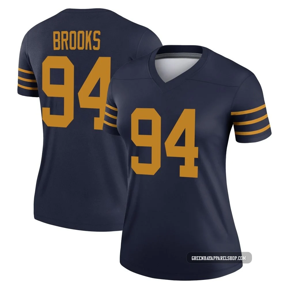Karl Brooks ＃94 Women's Legend Green Bay Packers Navy The 1923 Classic Jersey