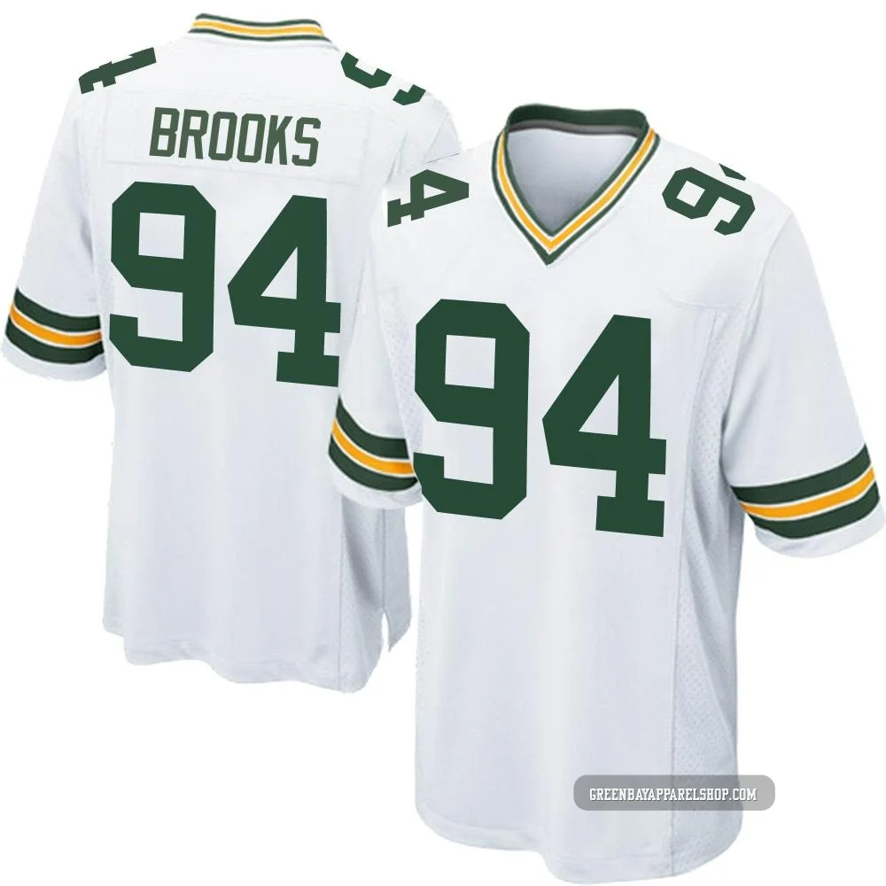 Karl Brooks ＃94 Youth Game Green Bay Packers White Jersey