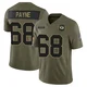 Leonard Payne ＃68 Men's Limited Green Bay Packers Olive 2025 Salute to Service Jersey