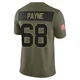Leonard Payne ＃68 Men's Limited Green Bay Packers Olive 2025 Salute to Service Jersey