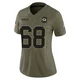 Leonard Payne ＃68 Women's Limited Green Bay Packers Olive 2025 Salute to Service Jersey