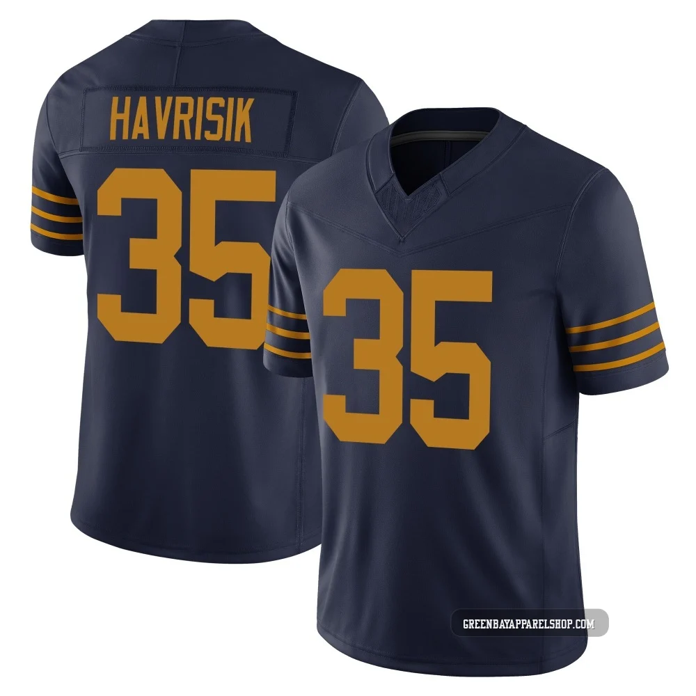 Lucas Havrisik ＃35 Youth Limited Green Bay Packers Navy The 1923 Classic Vapor F.U.S.E. Jersey