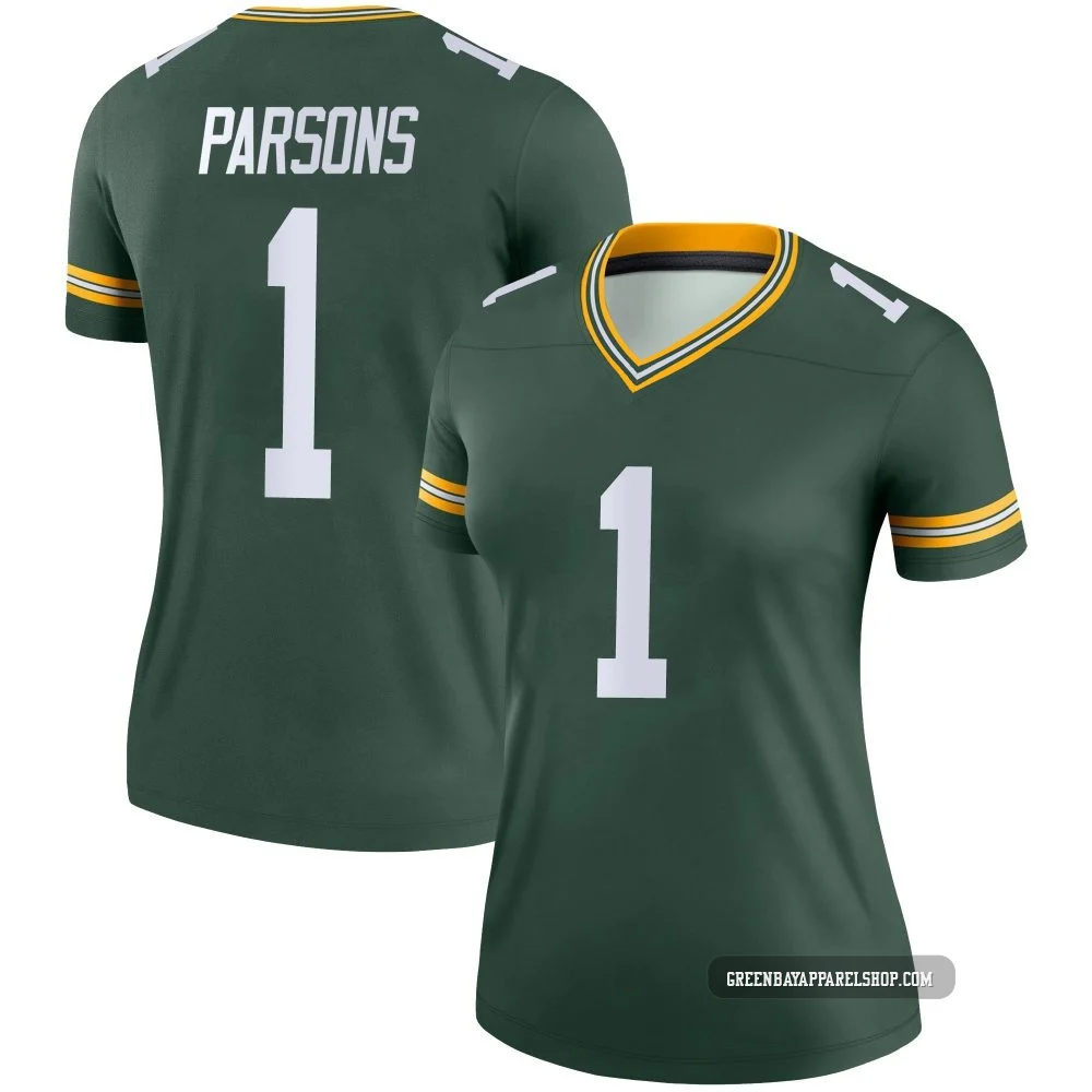 Micah Parsons ＃1 Women's Legend Green Bay Packers Green Jersey