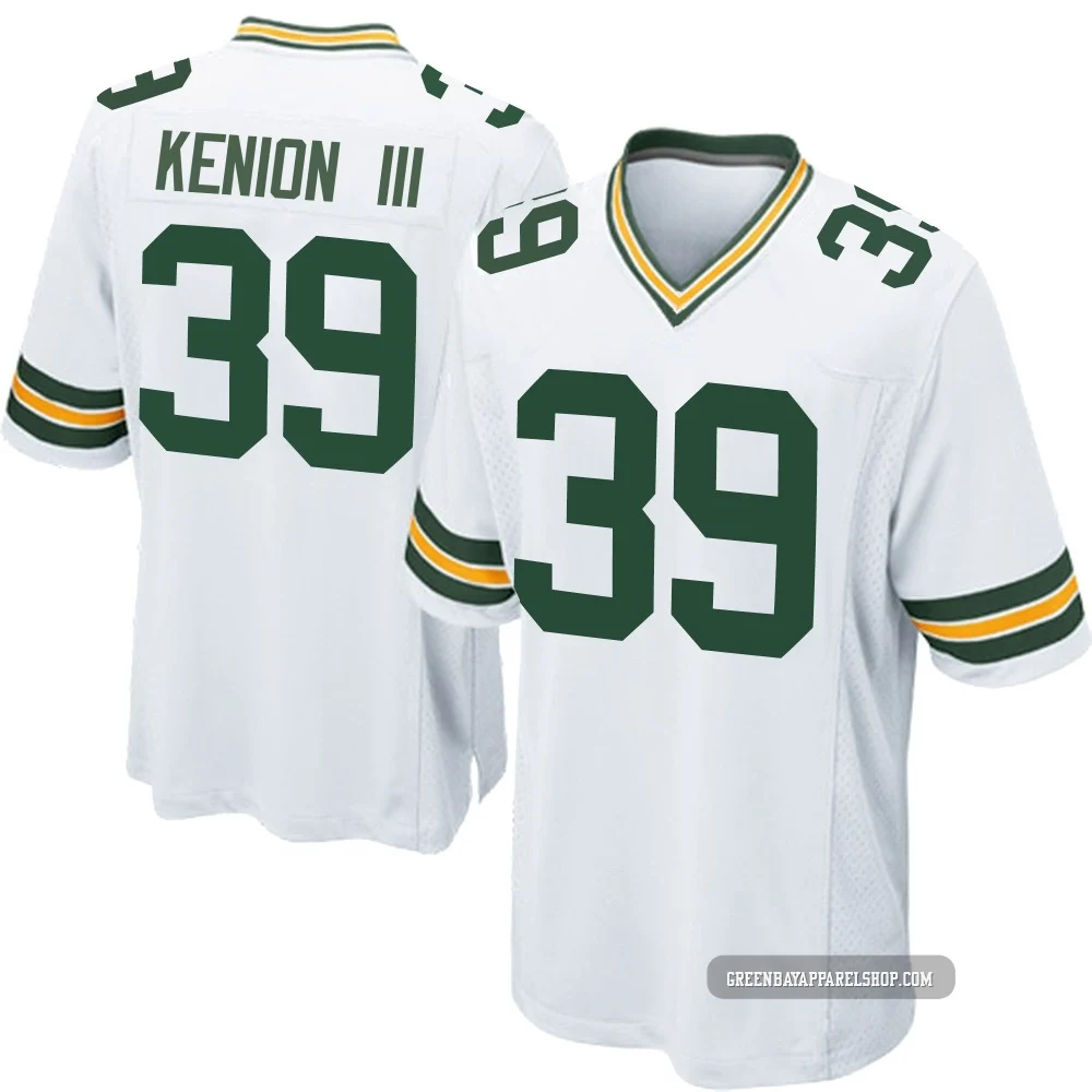 Murvin Kenion III ＃39 Men's Game Green Bay Packers White Jersey
