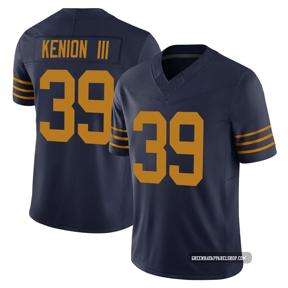 Murvin Kenion III ＃39 Men's Limited Green Bay Packers Navy The 1923 Classic Vapor F.U.S.E. Jersey