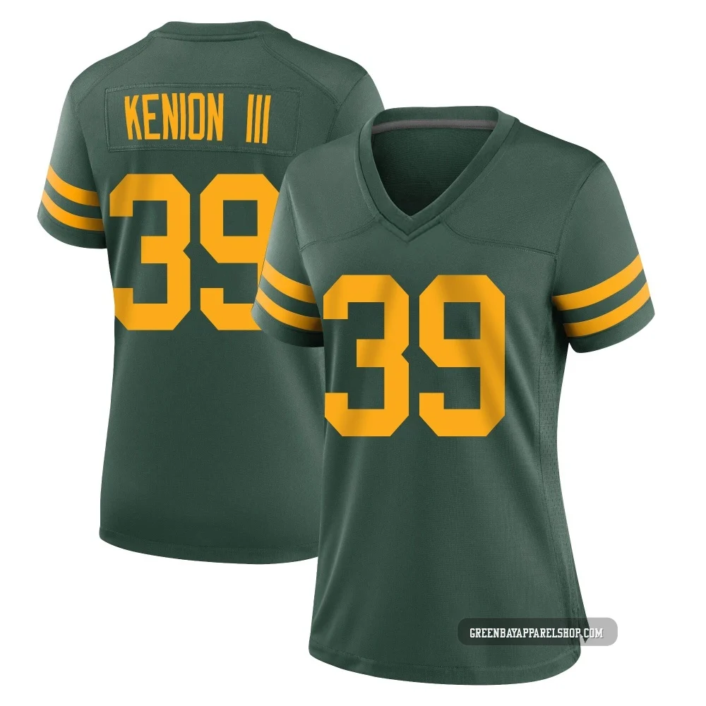 Murvin Kenion III ＃39 Women's Game Green Bay Packers Green Alternate Jersey