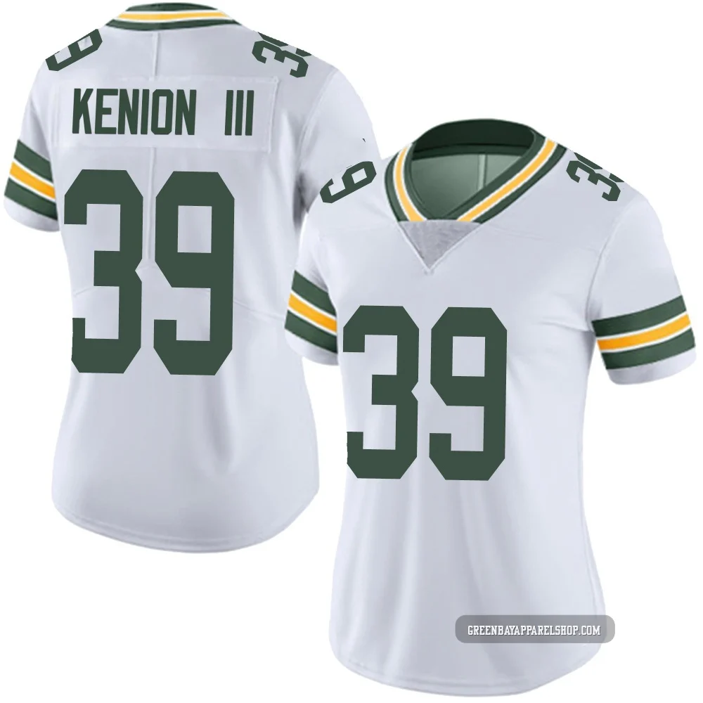 Murvin Kenion III ＃39 Women's Limited Green Bay Packers White Vapor Untouchable Jersey