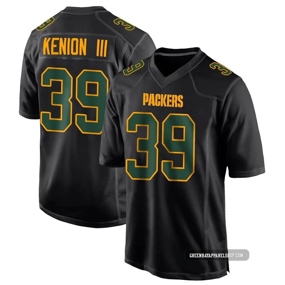 Murvin Kenion III ＃39 Youth Game Green Bay Packers Black Fashion Jersey