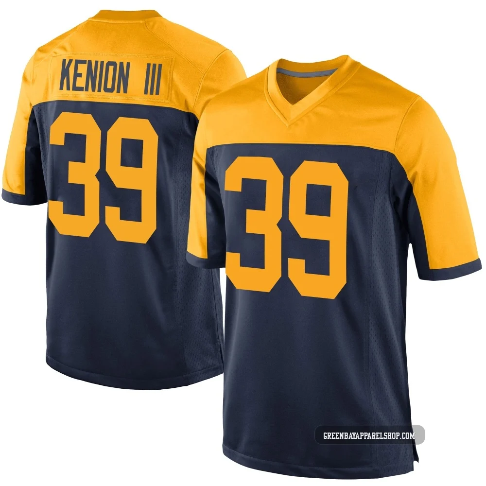 Murvin Kenion III ＃39 Youth Game Green Bay Packers Navy Alternate Jersey