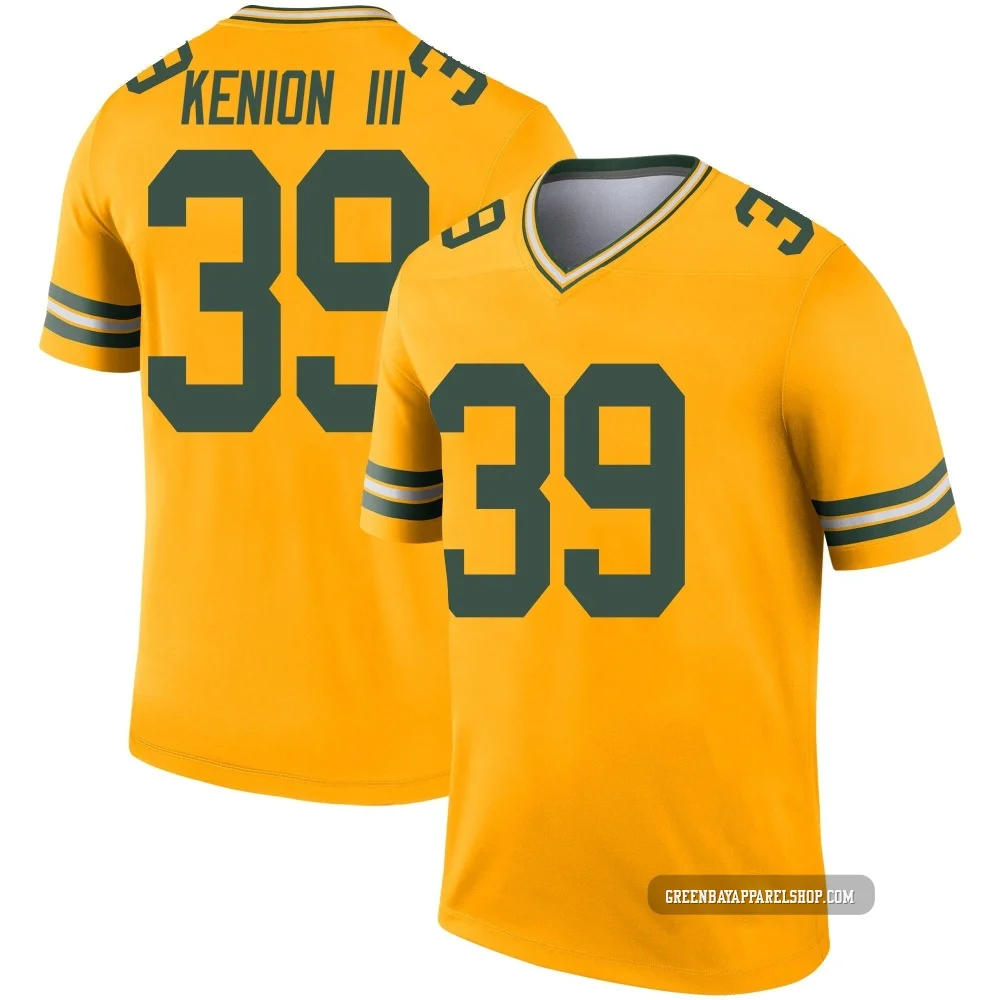 Murvin Kenion III ＃39 Youth Legend Green Bay Packers Gold Inverted Jersey